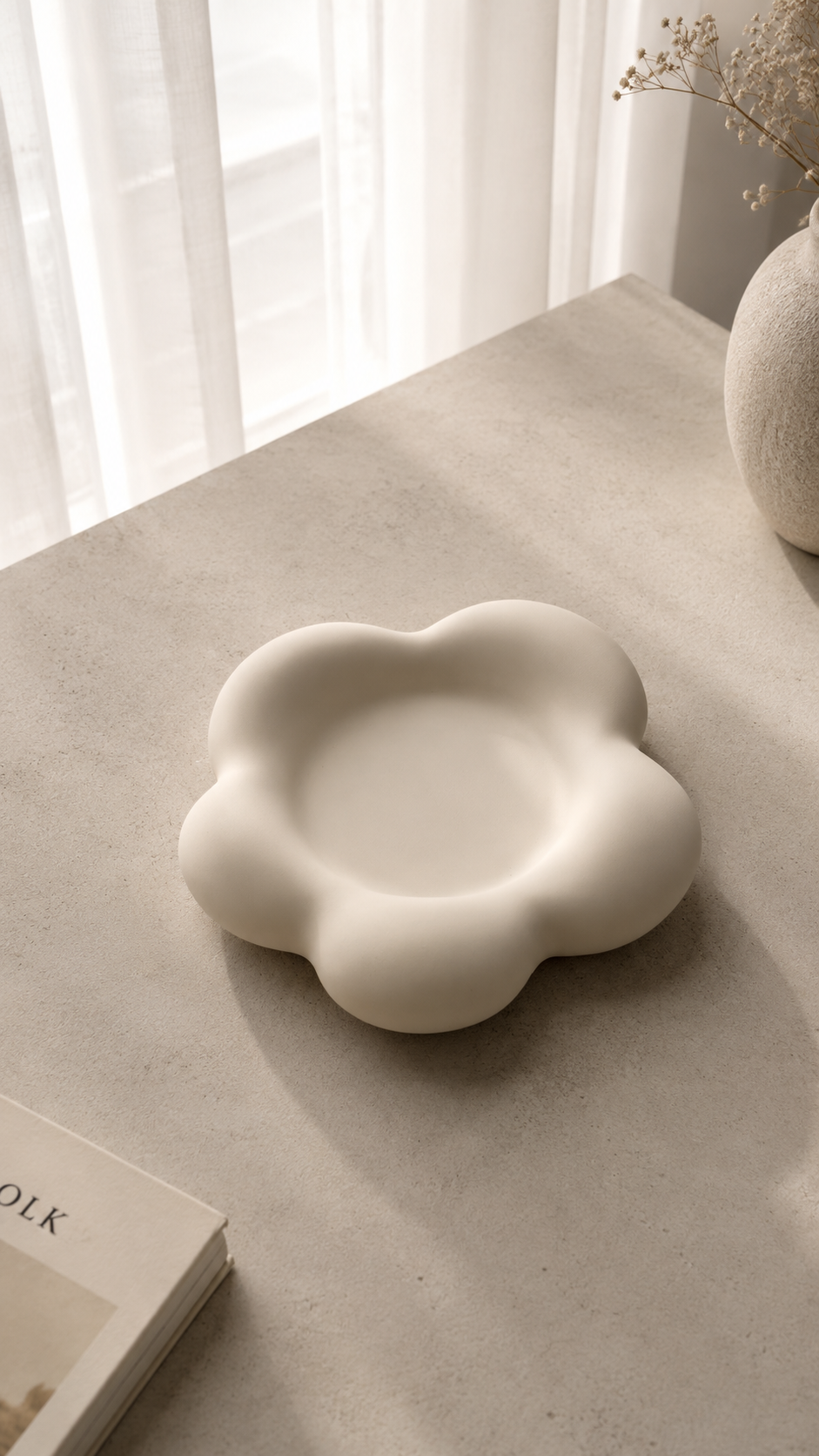 Flower Jewellery Dish | Neutral Home Decor Gift