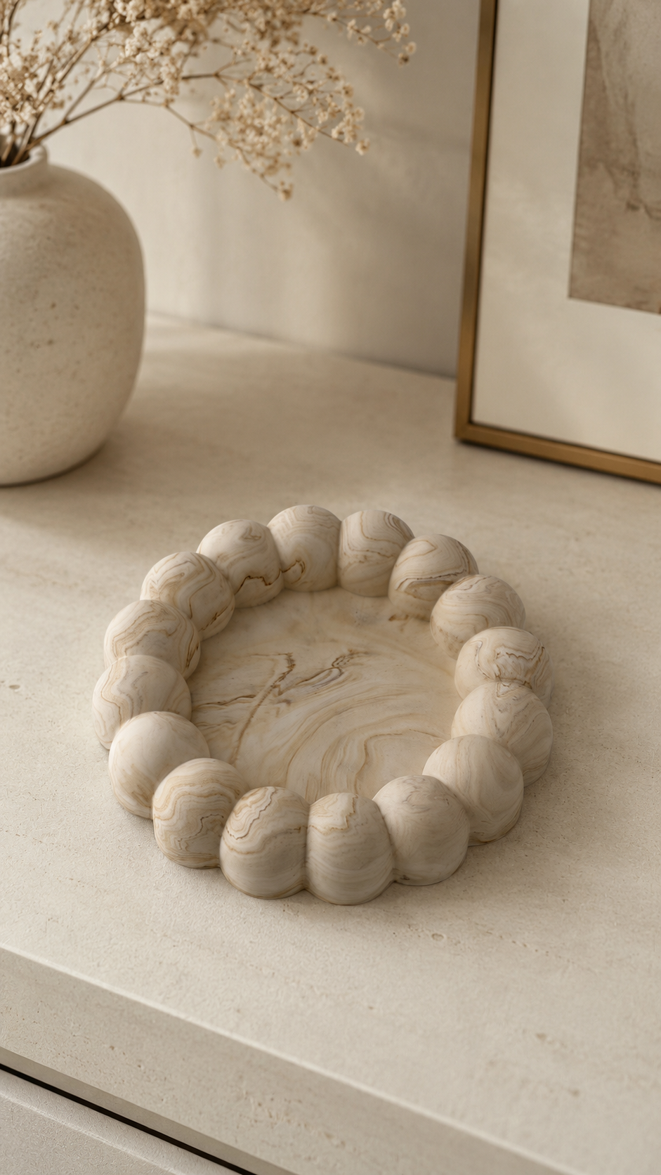 Nola Bubble Tray | Jewellery Dish & Trinket Tray | Neutral Home Decor