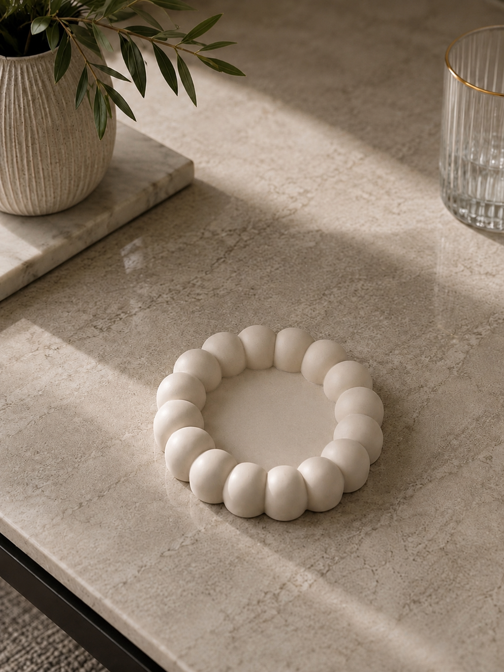 Nola Bubble Tray | Jewellery Dish & Trinket Tray | Neutral Home Decor