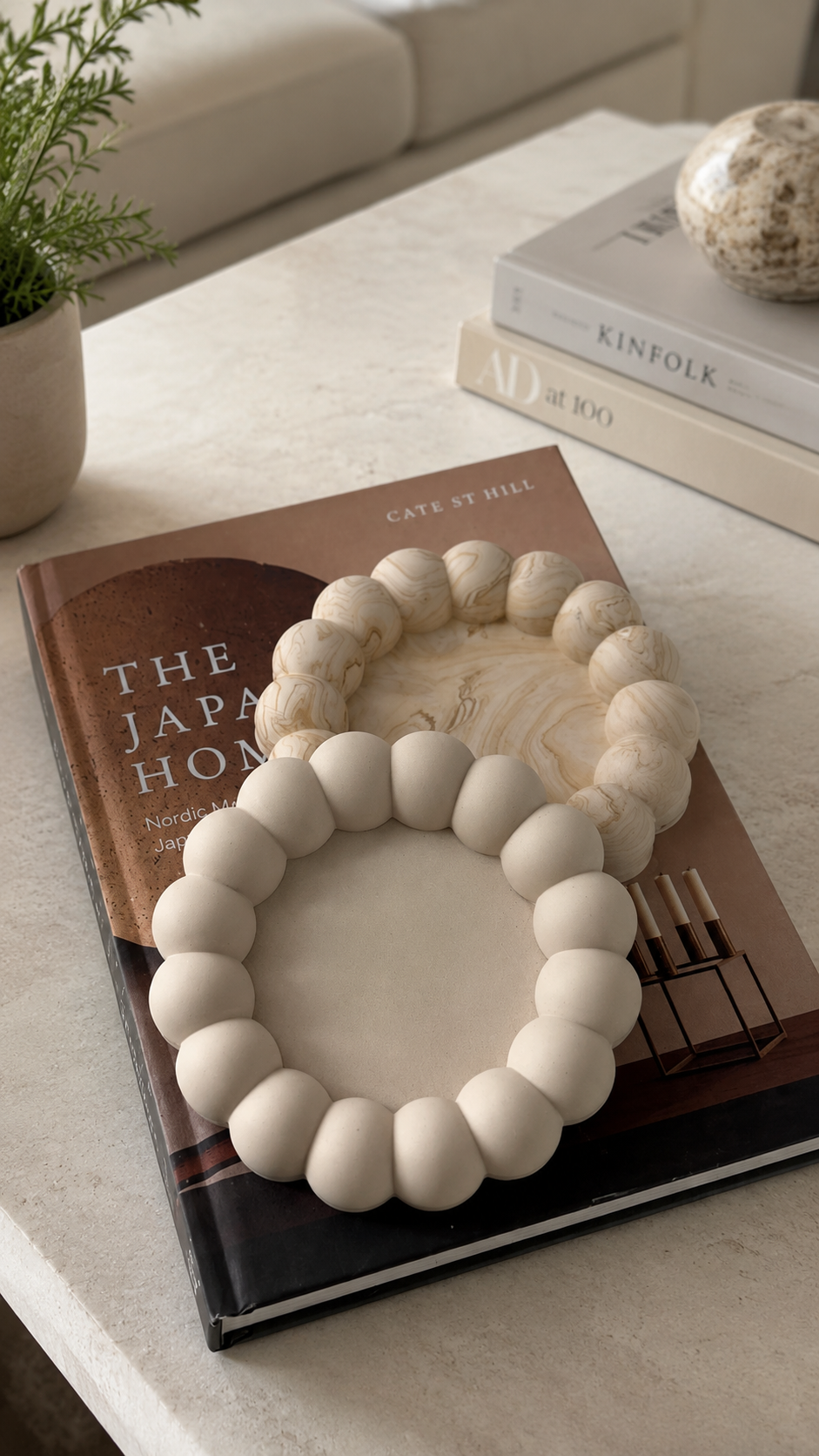 Nola Bubble Tray | Jewellery Dish & Trinket Tray | Neutral Home Decor