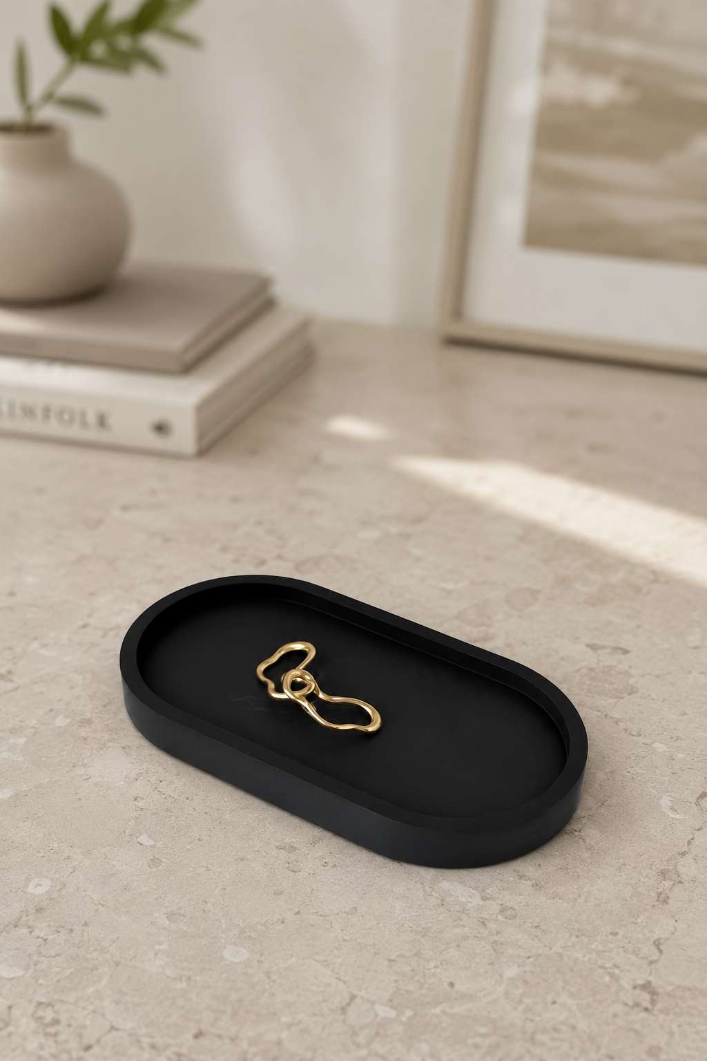 Liora Oval Vanity Tray for Jewellery & Perfume | Odyssey Interior