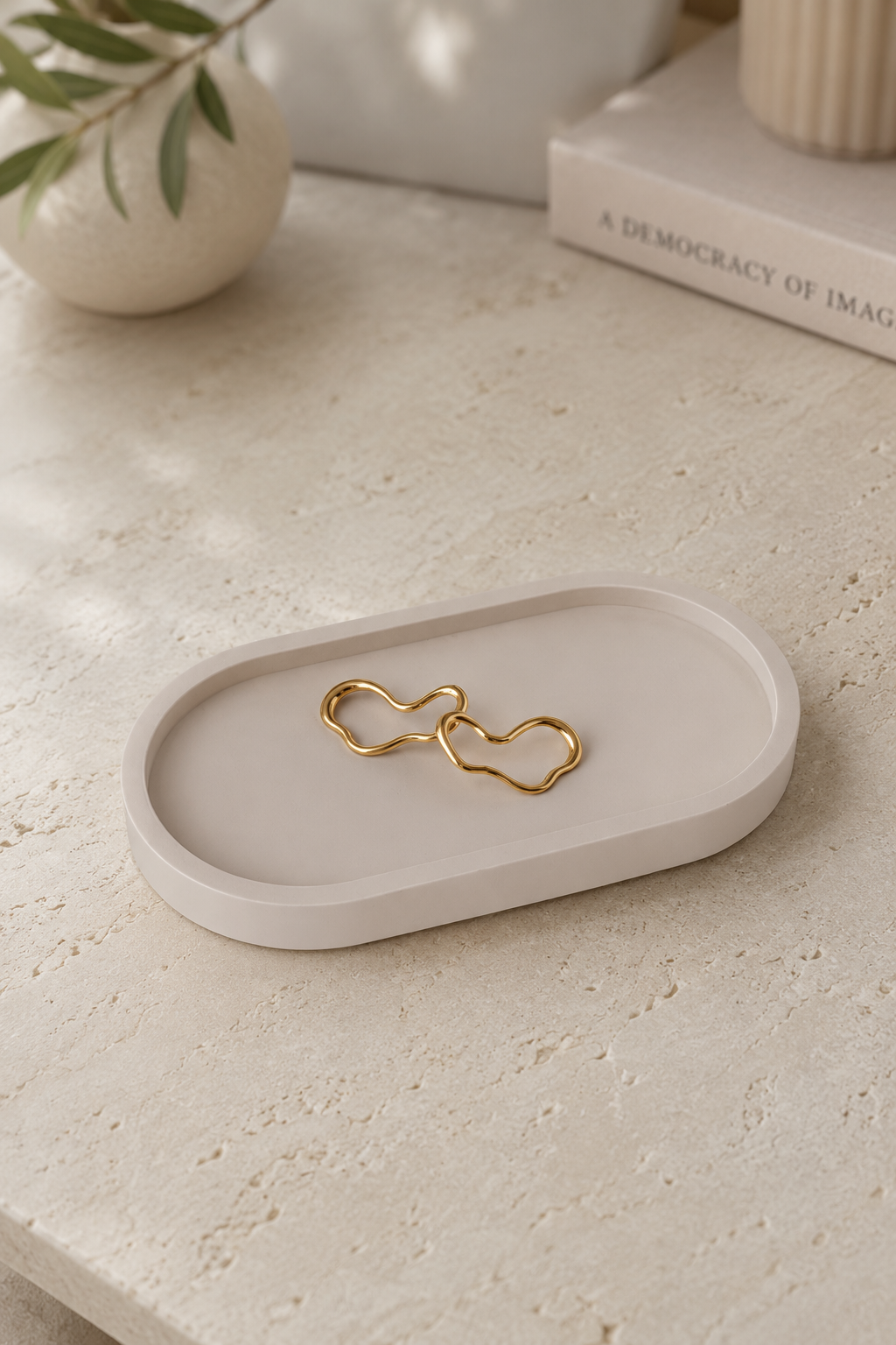 Liora Oval Vanity Tray for Jewellery & Perfume | Odyssey Interior
