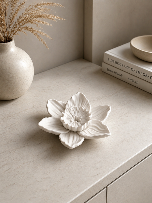 Daffodil Flower Incense Holder | Incense Stick Holder | Neutral Home Decor